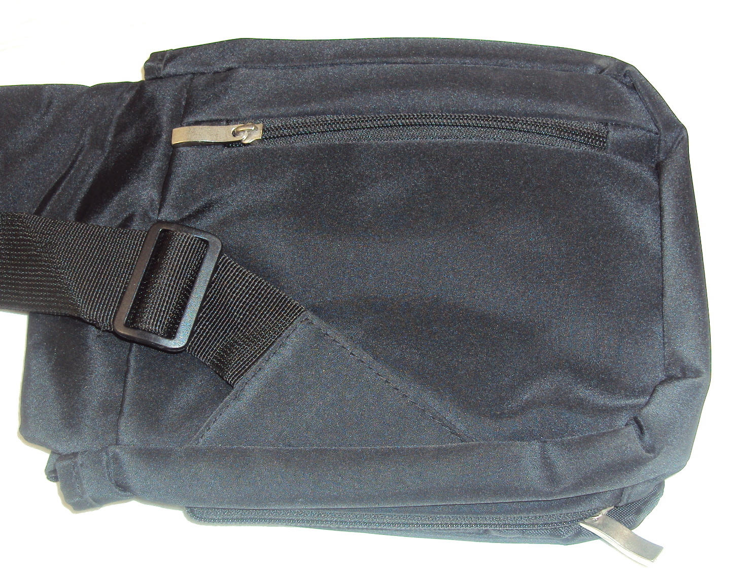 Nylon Microfiber Messenger Sling Bag w/Tethered ID Pouch ~ 6″x7.5″ ~ 140404~01