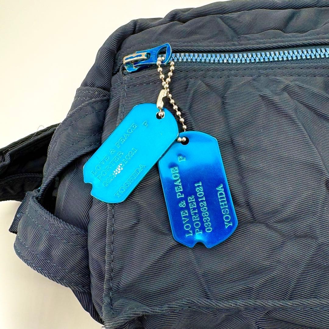 Authentic Yoshida Kaban Porter Ride Body Bag Navy 17x28x12cm Traditional Craft