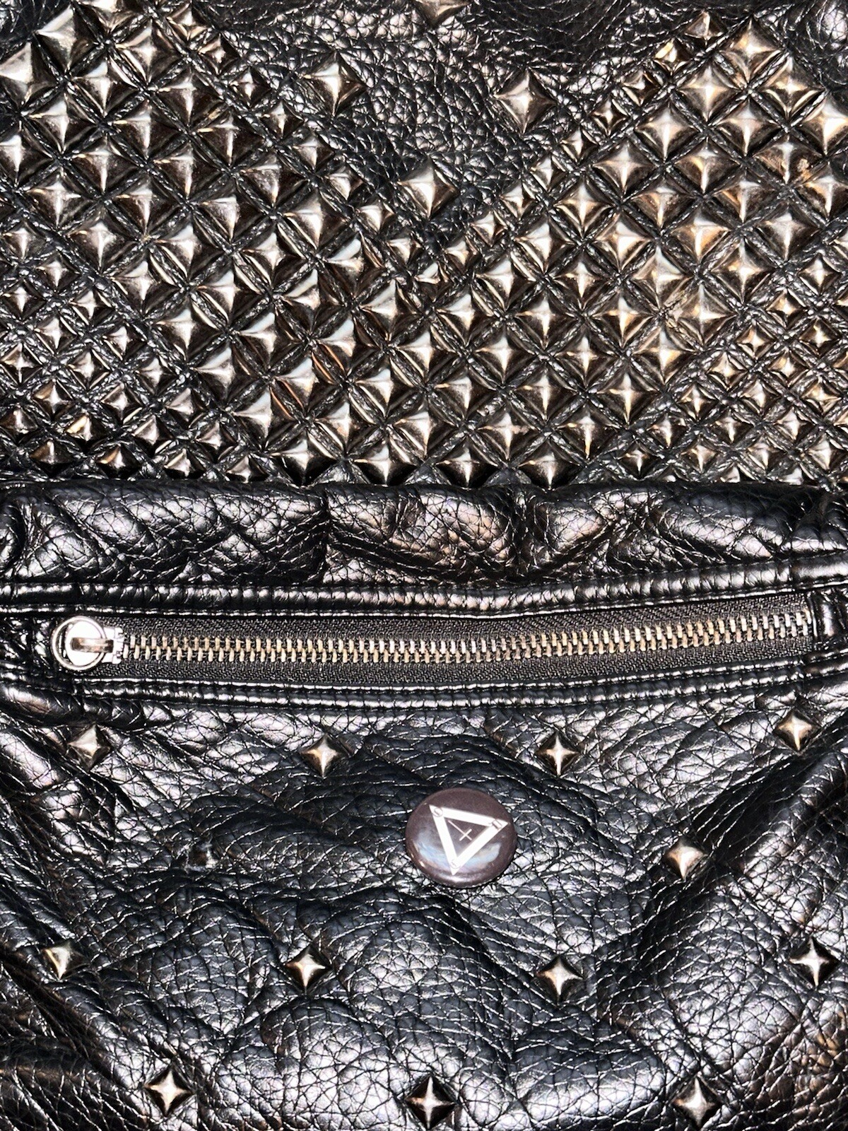 Backpack Rivet Studded School Bookbag Daypack Anti Theft Rucksack Bag