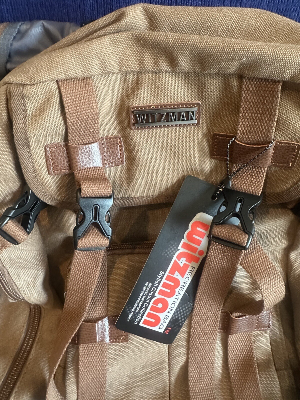 WITZMAN Canvas Backpack Vintage Travel Backpack Large Laptop Bags Convertible…