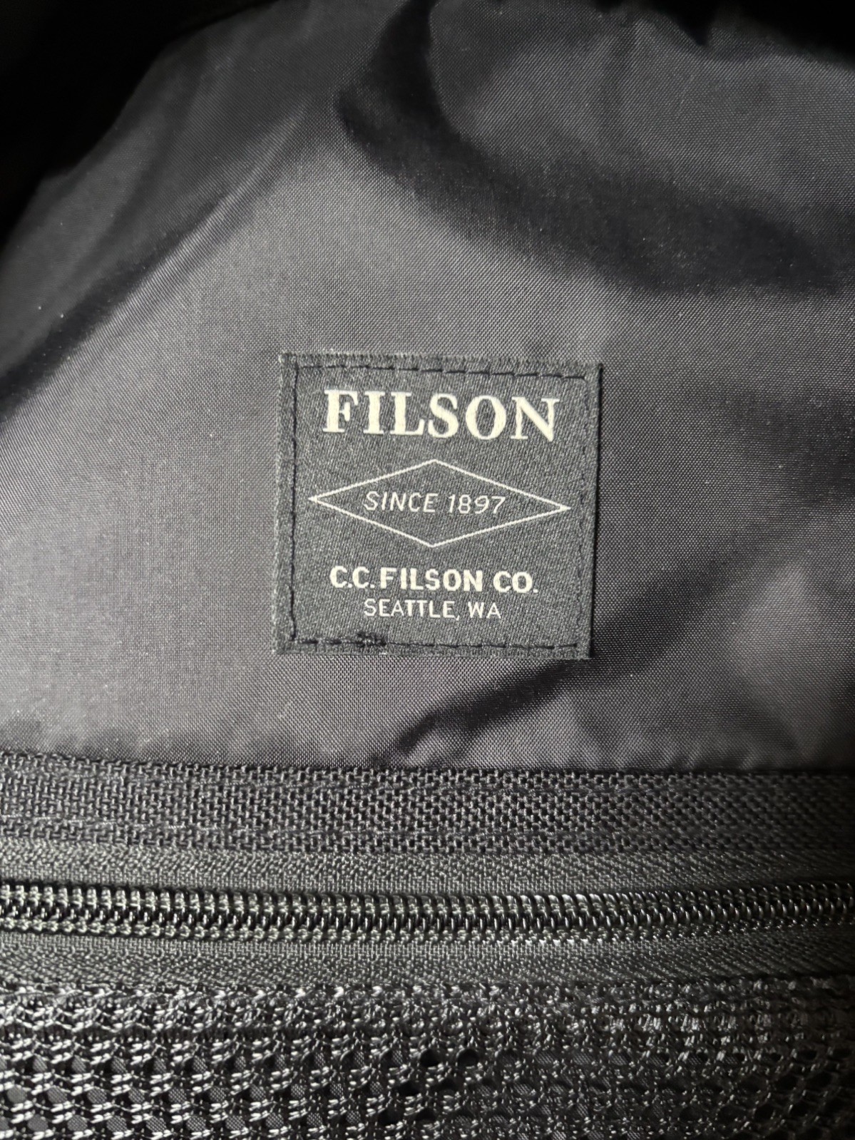 Filson Dryden Backpack Dark Navy Blue Laptop Bag Ballistic Nylon 25.5 L
