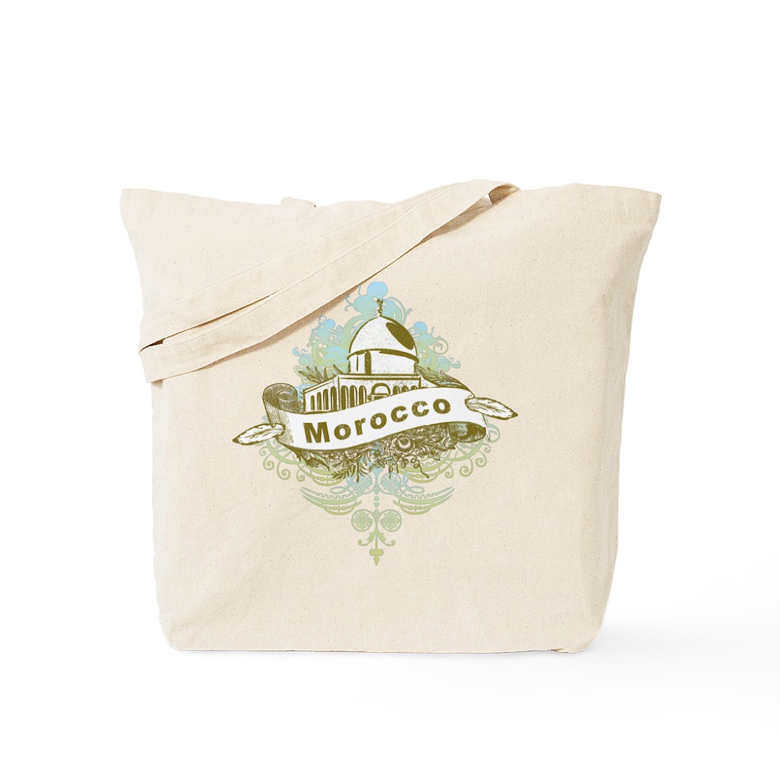 CafePress Mosque Morocco Natural Canvas Tote Bag, Cloth Shopping Bag (248206736)
