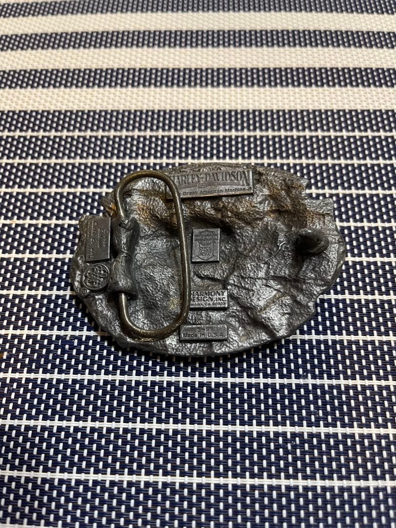 Harley Davidson Silver Indian Head Buckle Clasp Set 1903 Used