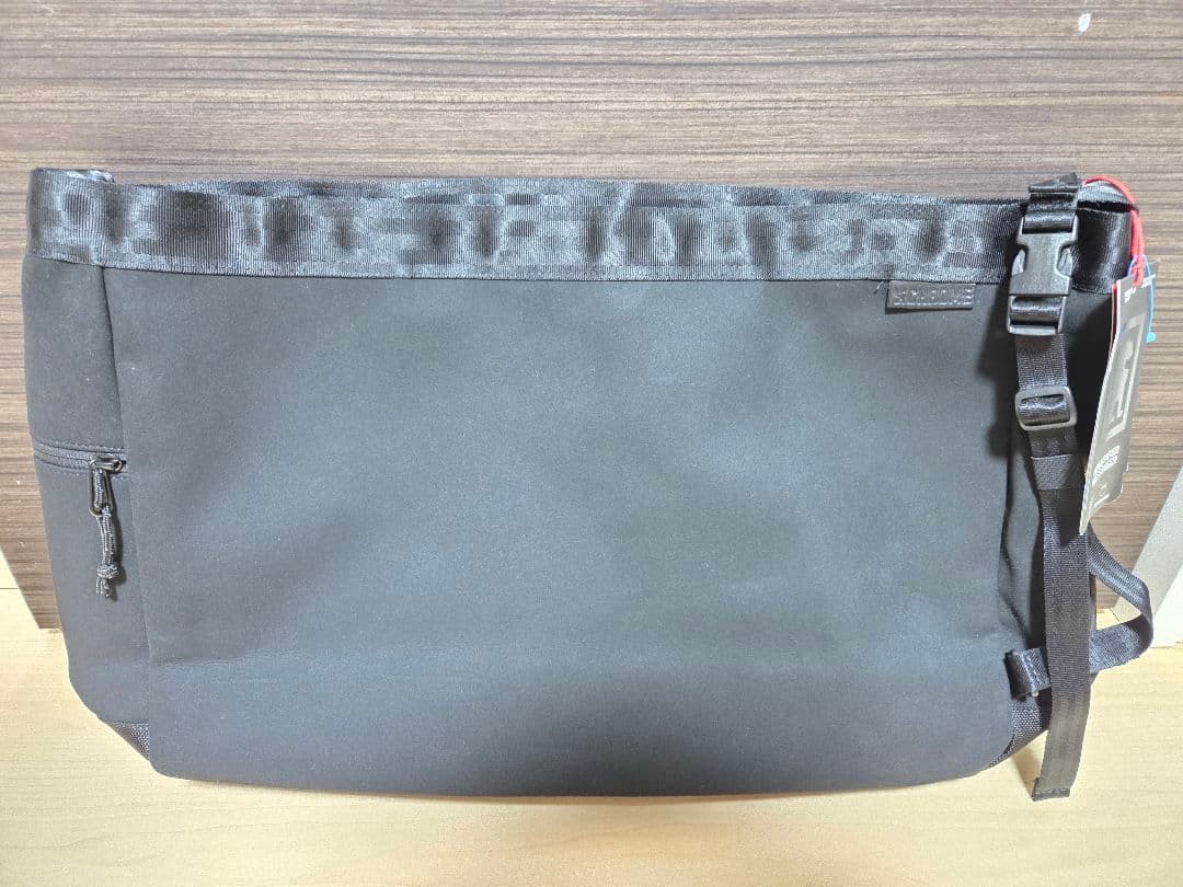 CHROME Newspaper Messenger Bag Black Suede 26L Water-Resistant New