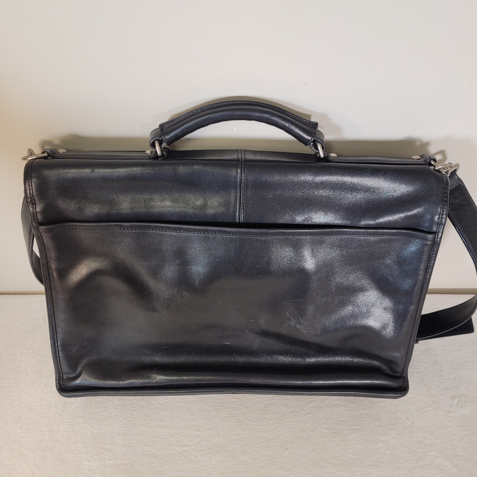 Coach Metropolitan Briefcase laptop Messenger bag black leather J053-6455