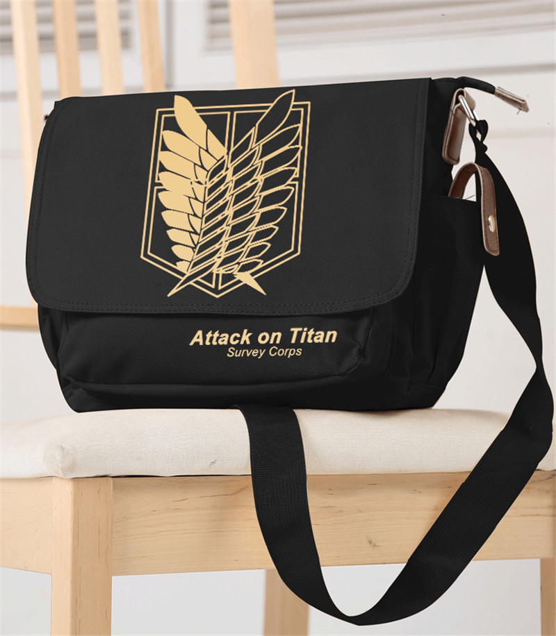 Attack on Titan Wing of liberty Student Handbag School Shoulder Messenger Bags