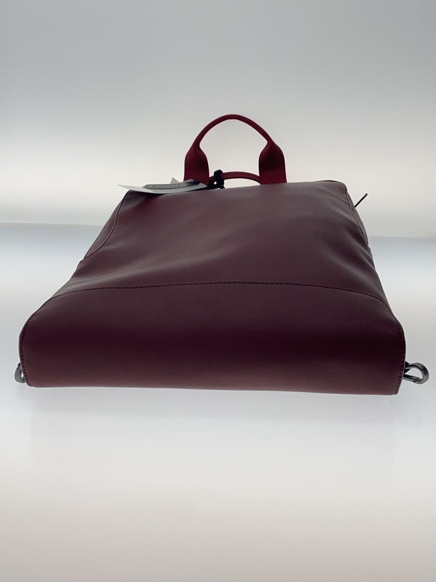 MOLESKIN Vertical Device Bag, Raspberry Red, Classic Collection, Leather Backpac