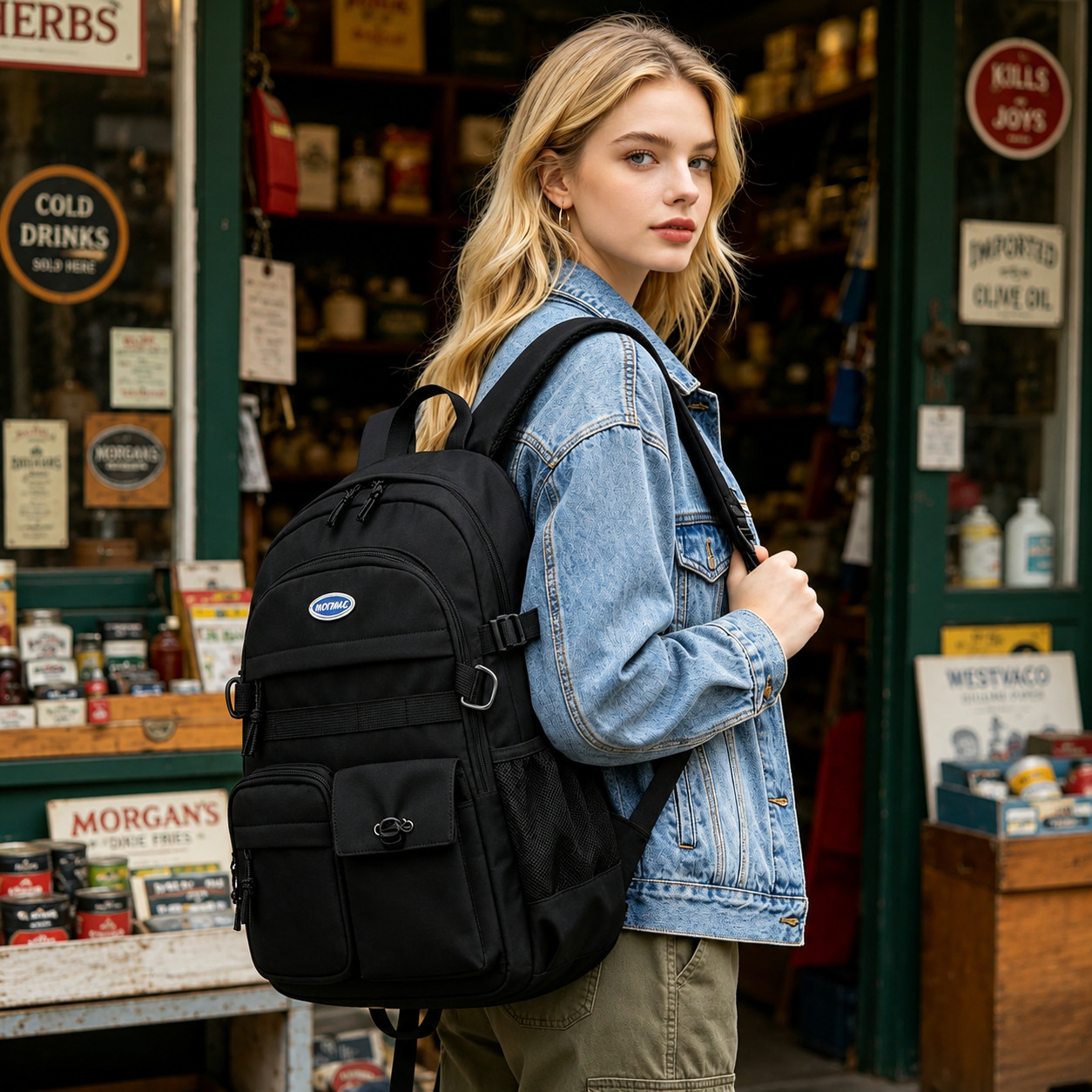 Large Capacity Backpack School Travel Laptop Bag Multi Pocket Casual Daypack