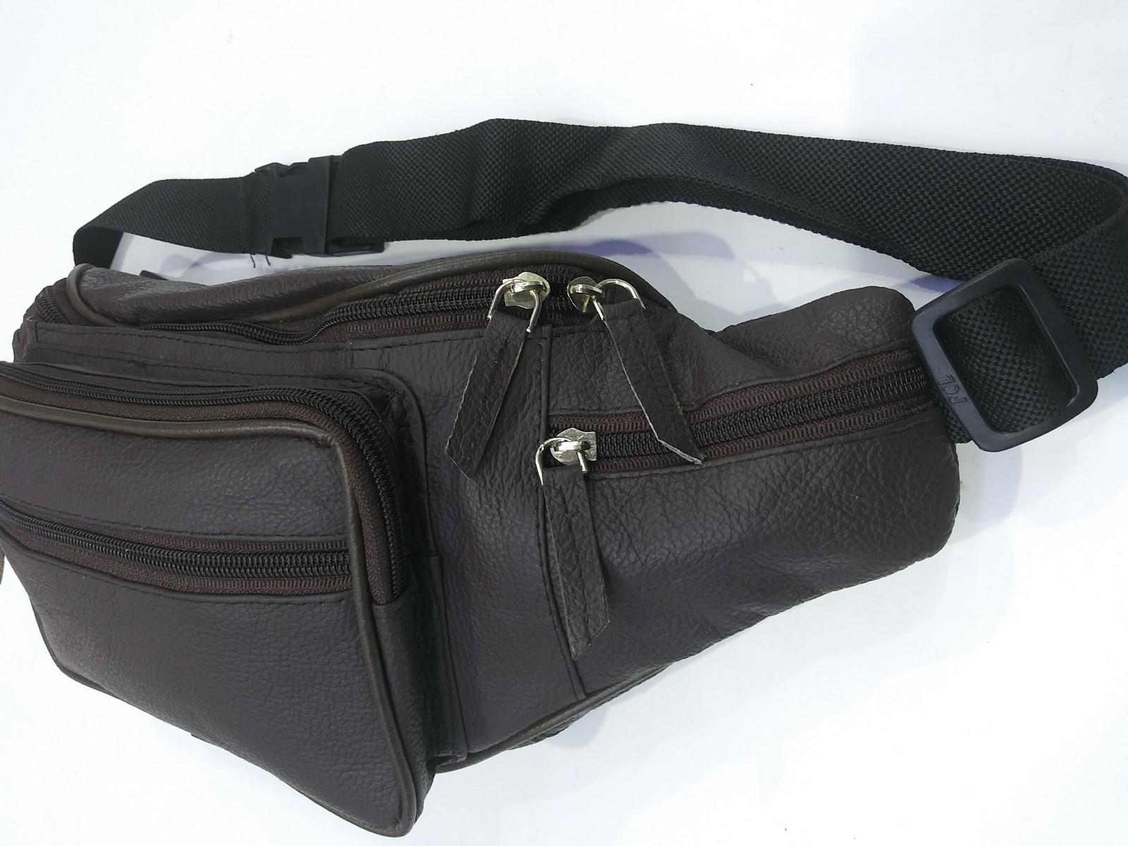 Genuine Leather Soft Functional Brown Fanny Back Unisex Made in India #051