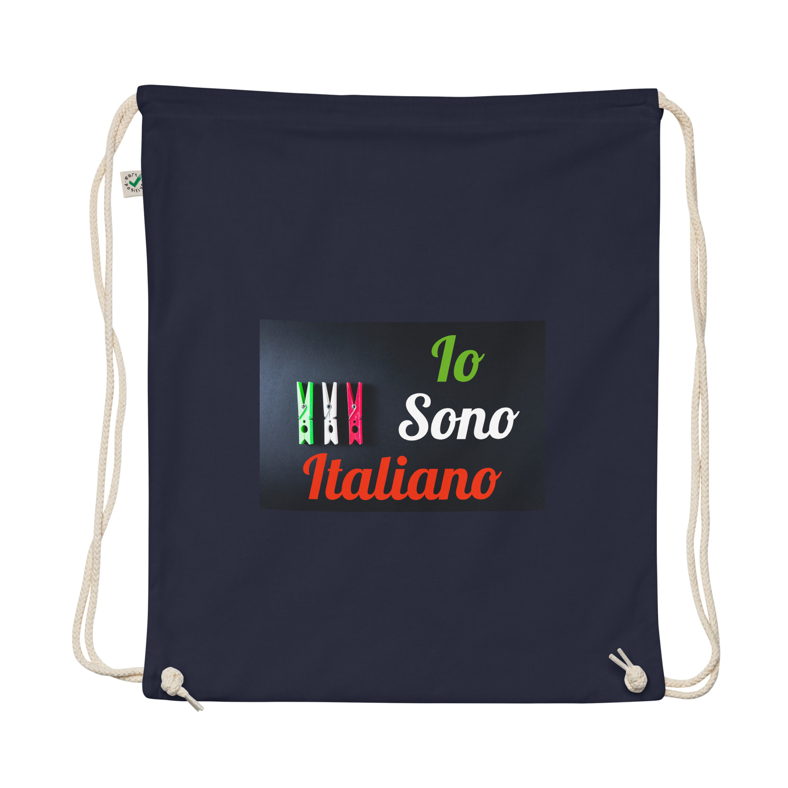 Organic cotton drawstring bag