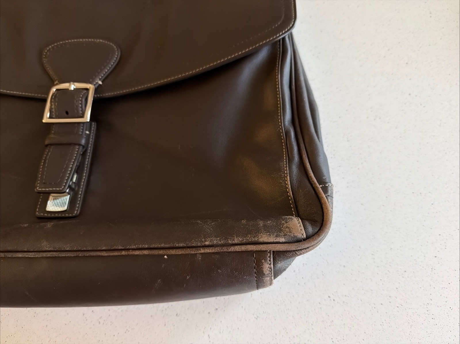 Coach Beekman Brown Leather Briefcase