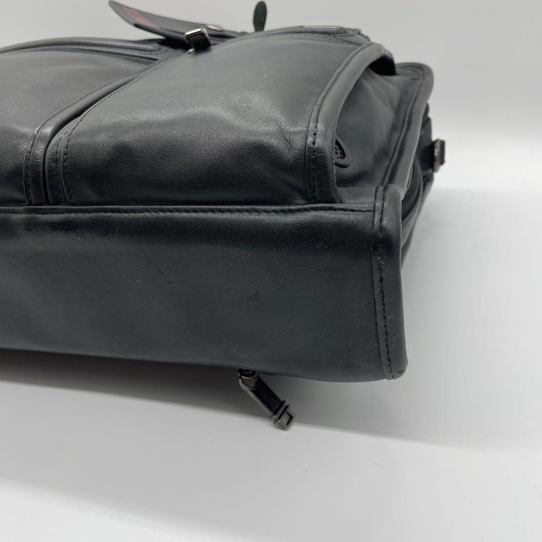 TUMI Black Napa Leather 2Way Business Bag 31cm