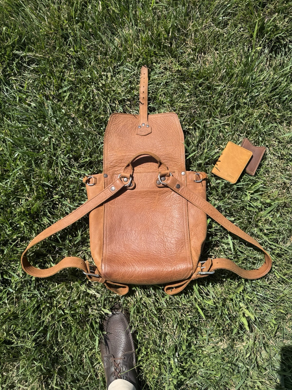 Rare Discontinued Saddleback Leather —— backpack + wallet + ID holder