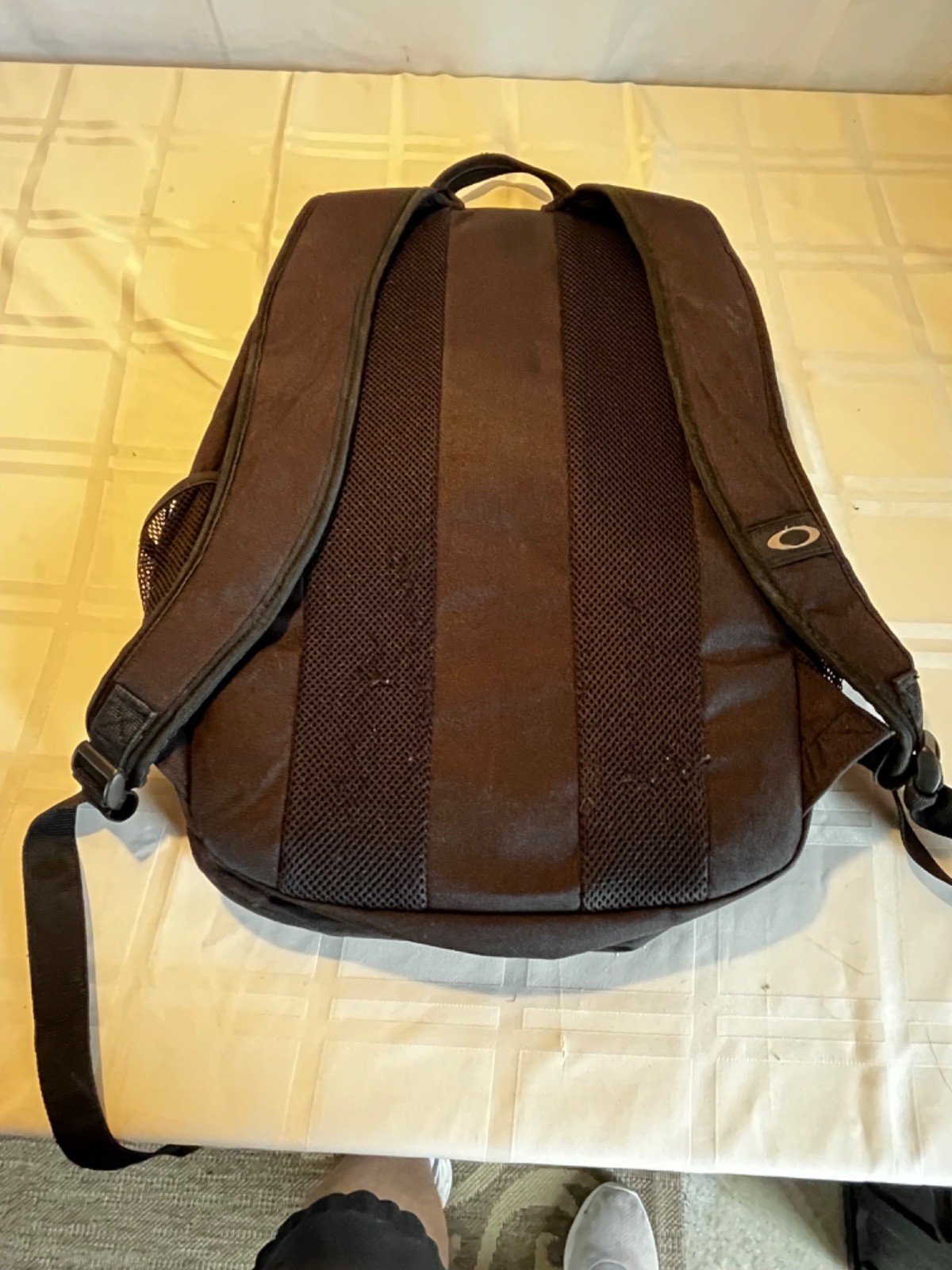 Oakley Backpack Gray Black Large Multi Pocket Laptop School Travel Bag