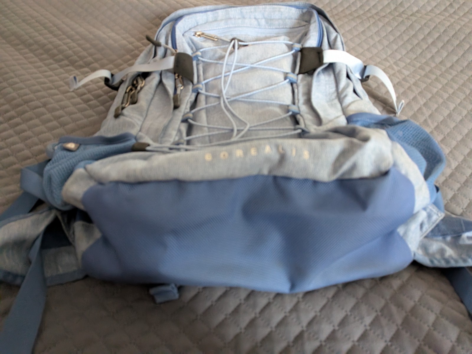 The North Face Borealis Backpack Light Blue Hiking Outdoor School Laptop