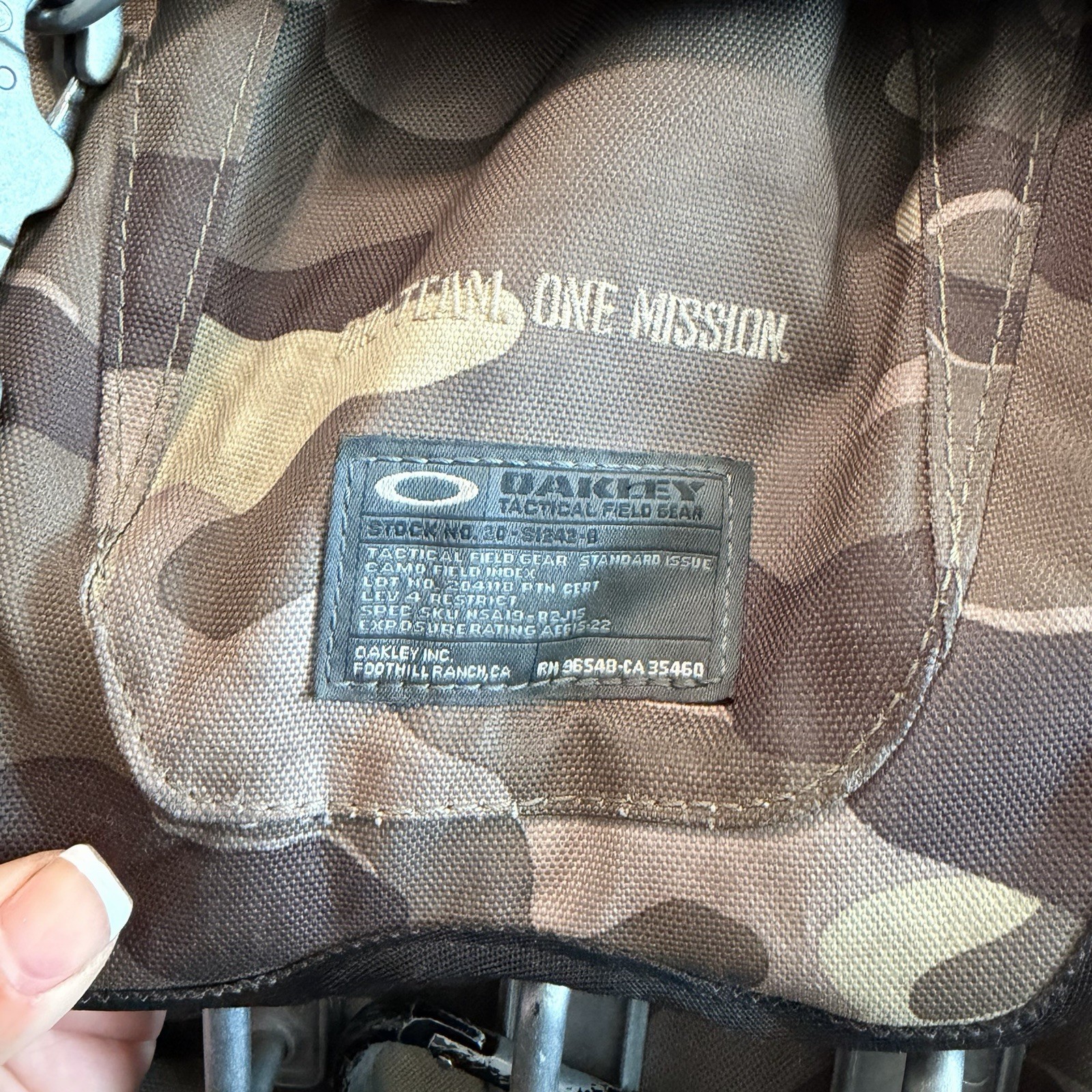 OAKLEY KITCHEN SINK BACKPACK Herb Camo 34L Tactical Field Gear Day Pack Bag