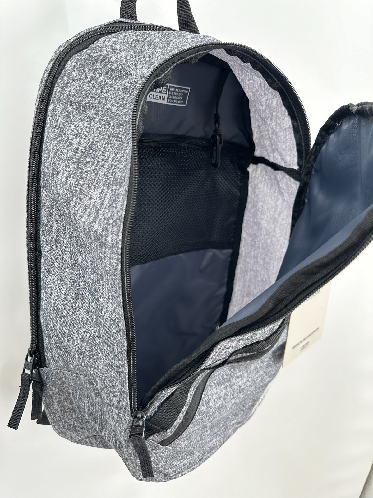 adidas Prime Sling Backpack Heather Gray Large School Bag Fits Laptop/Tablet Boy