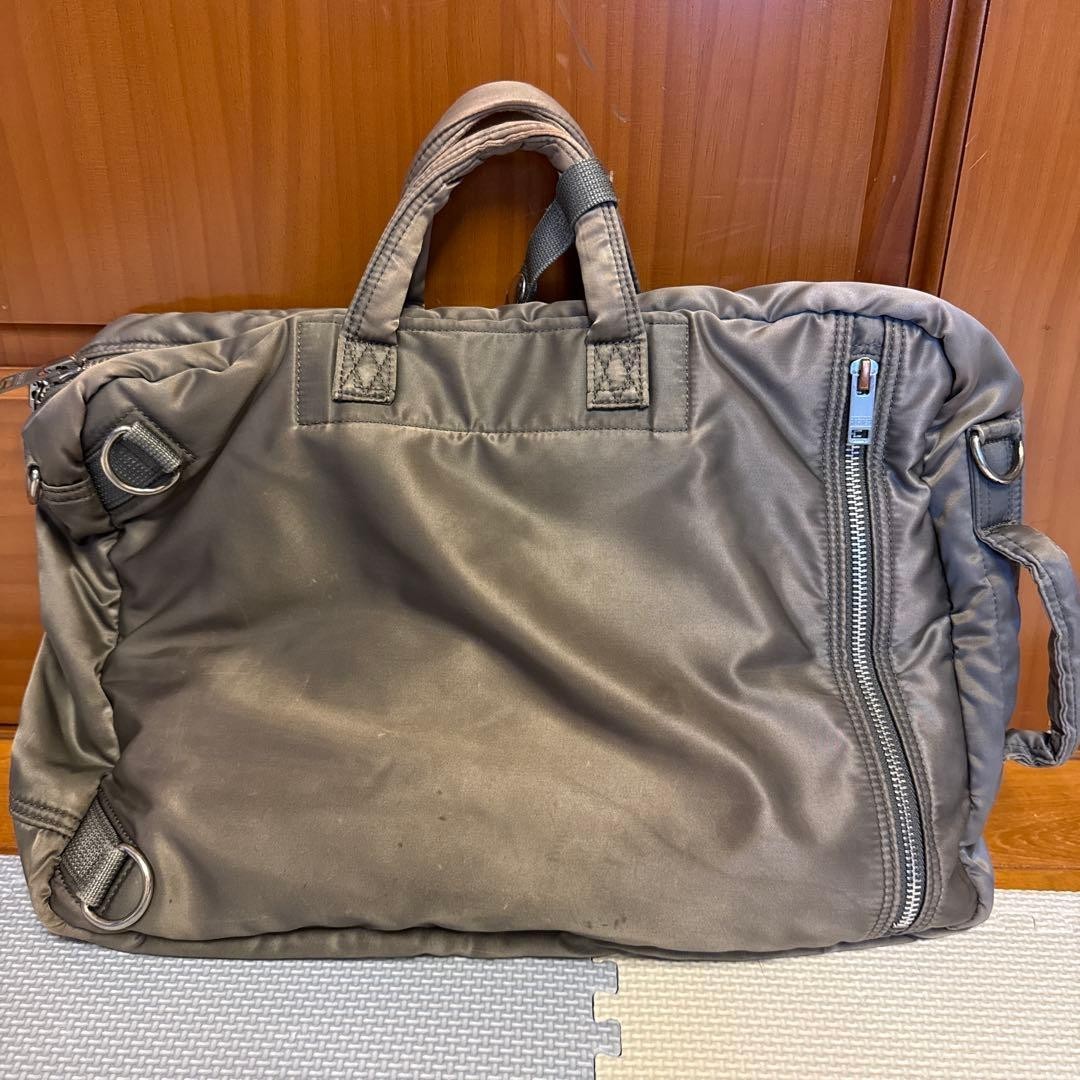 PORTER Tanker Silver Gray 3Way Backpack Briefcase Laptop Bag A4 Made in Japan