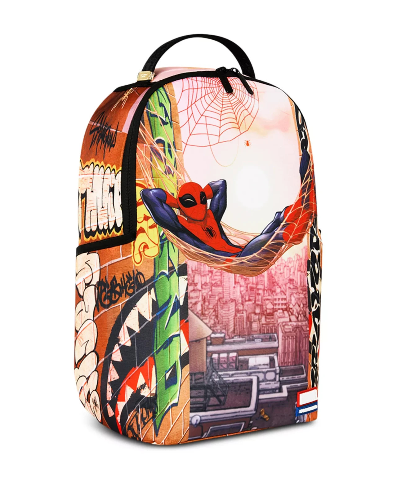 Sprayground Spiderman Web Hammock Backpack🔥New Black Bookbag Large School Bag