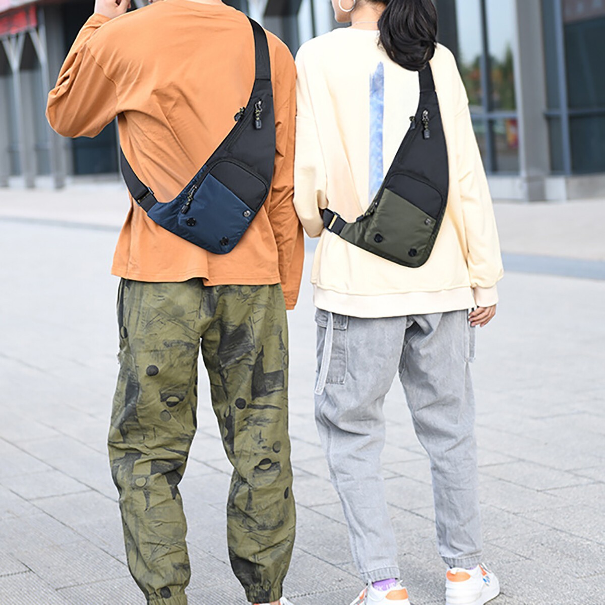 Mens Sling Bag Cross Body Handbag Chest Bag Shoulder Pack Sports Travel Backpack