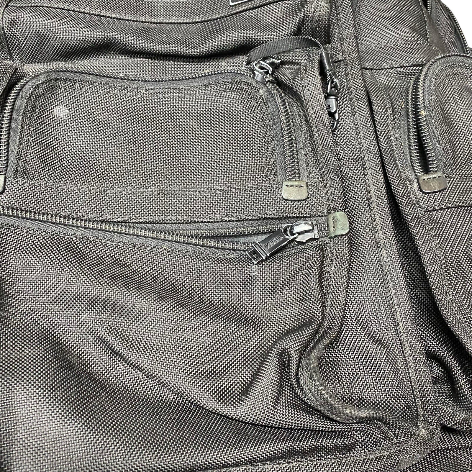 TUMI Kenbou’s Backpack Leather Black 26578DH Damaged As Shown