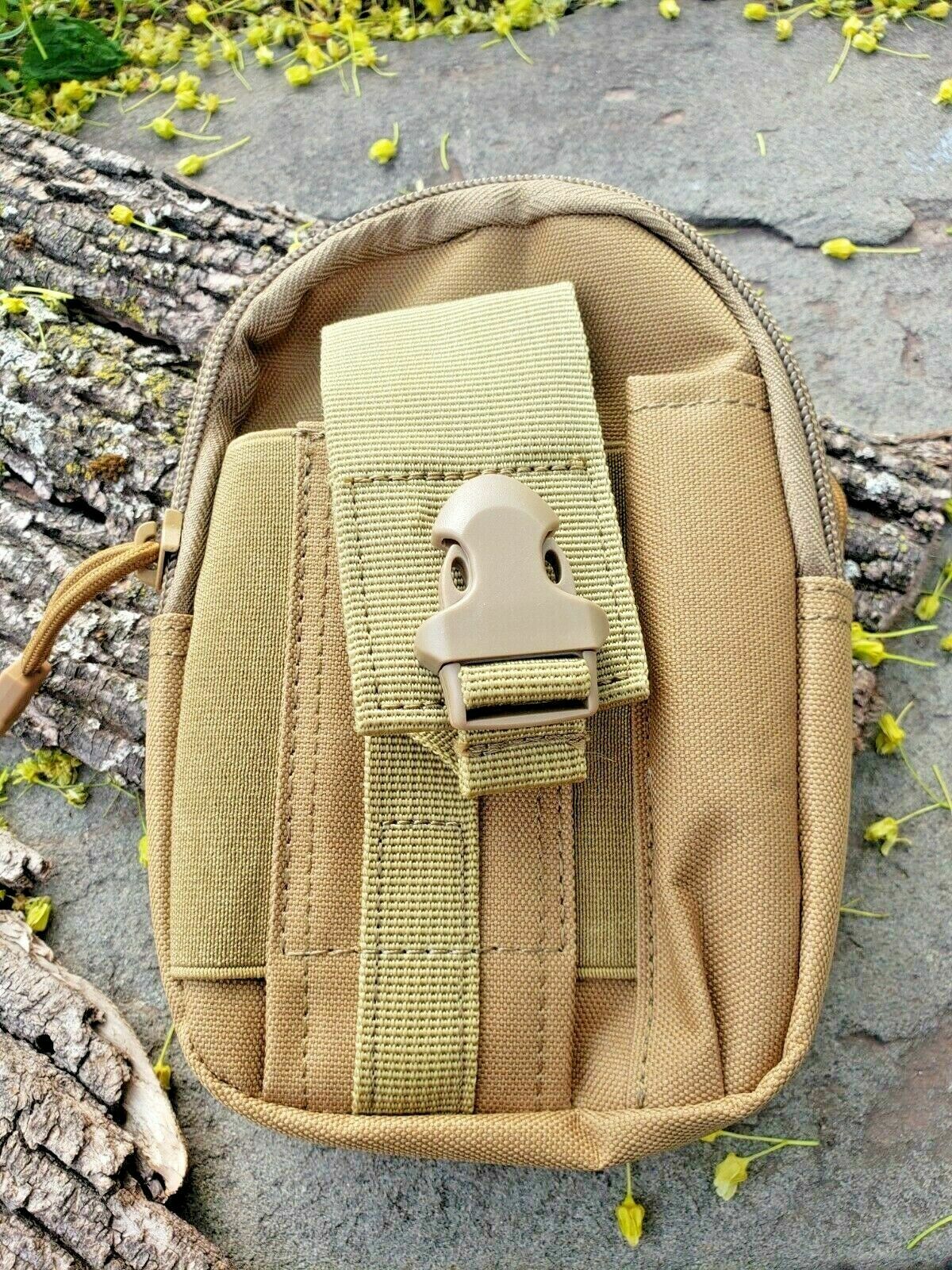 Canvas Waist Bag Fanny Pack Zipper Water Resistant Dog Walking Unisex Colors