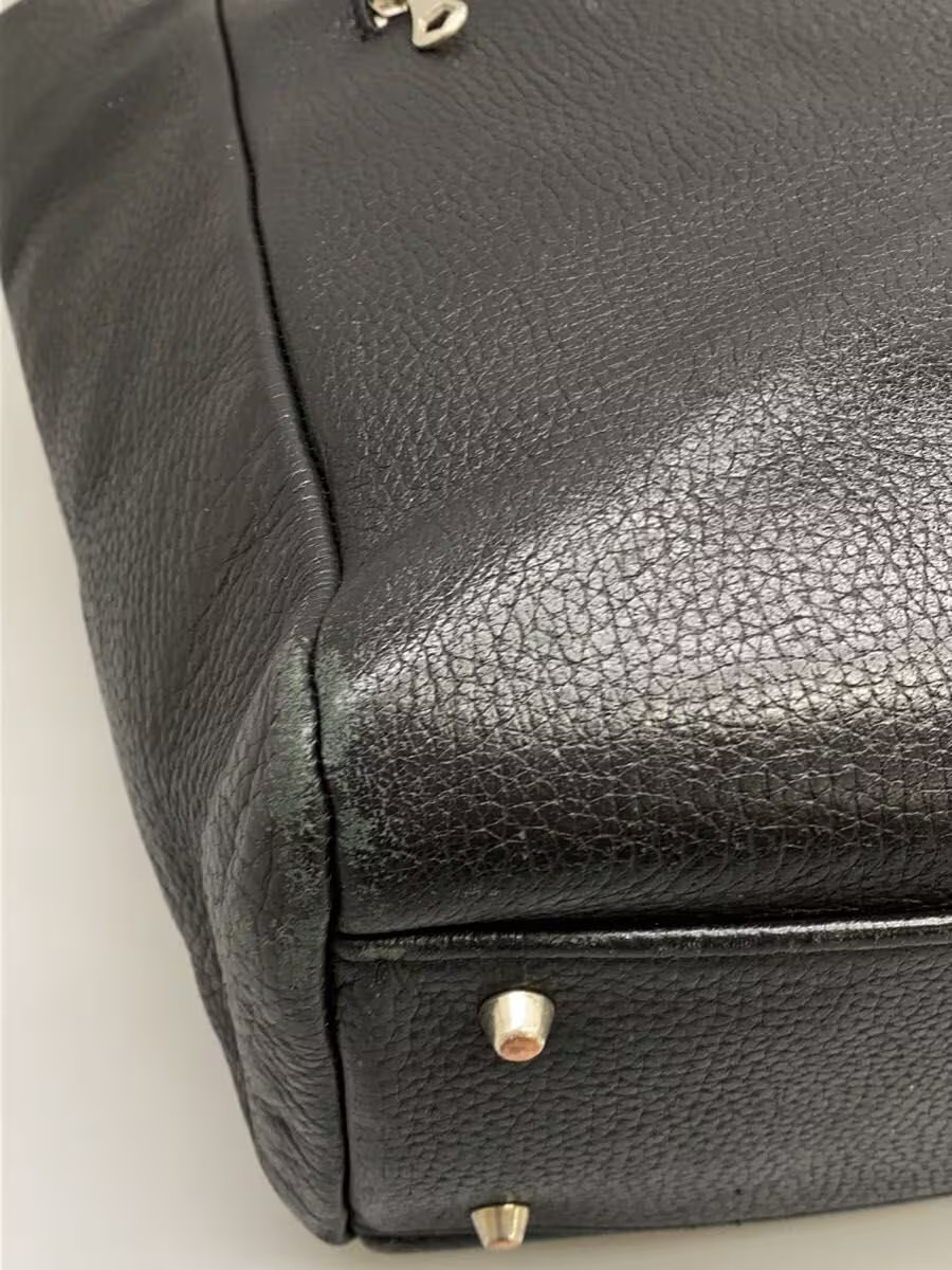UNITED ARROWS UADB Leather Zip Tote Bag BLK 805091