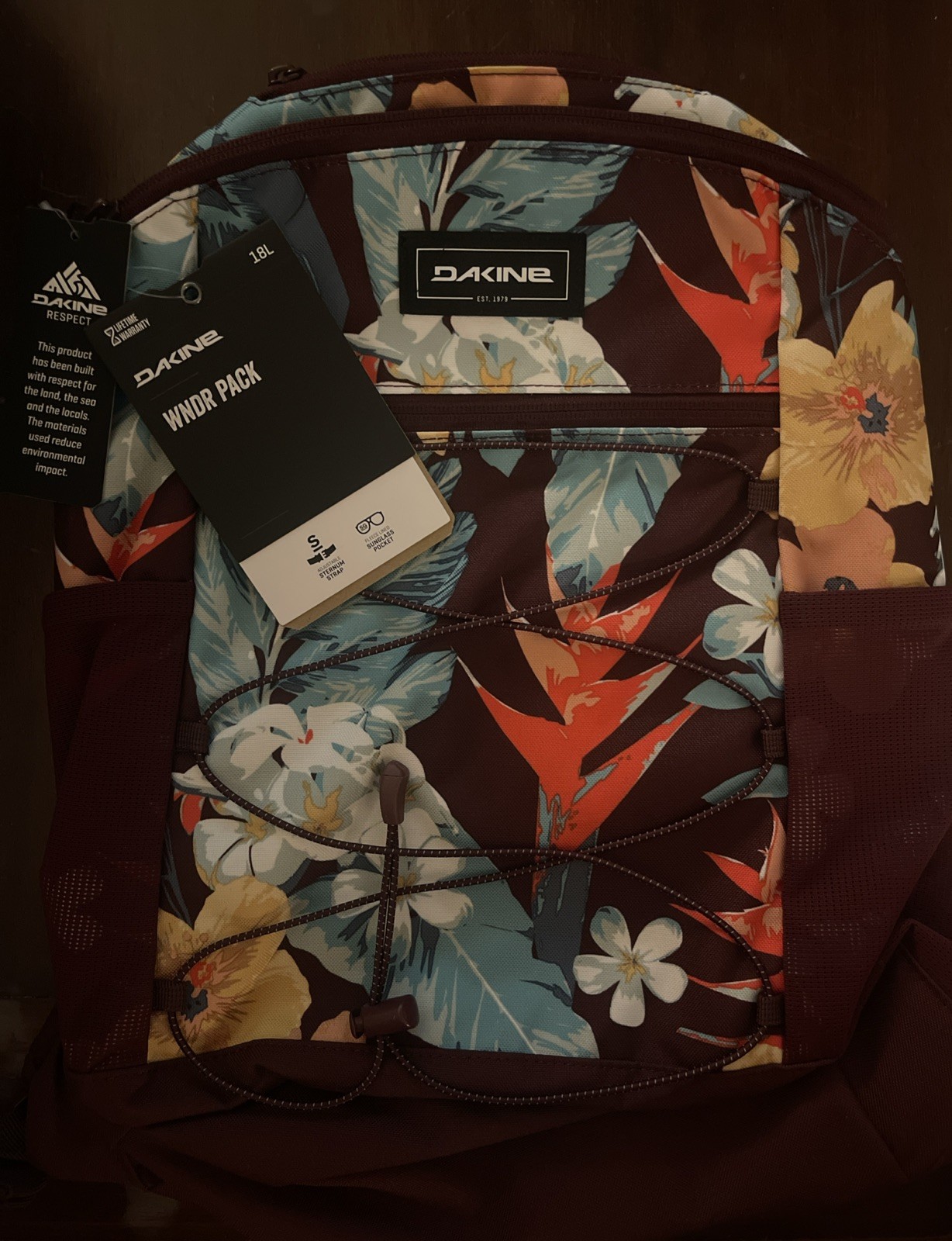 New – Dakine – Wndr Pack – 18L Backpack – Full Bloom Print