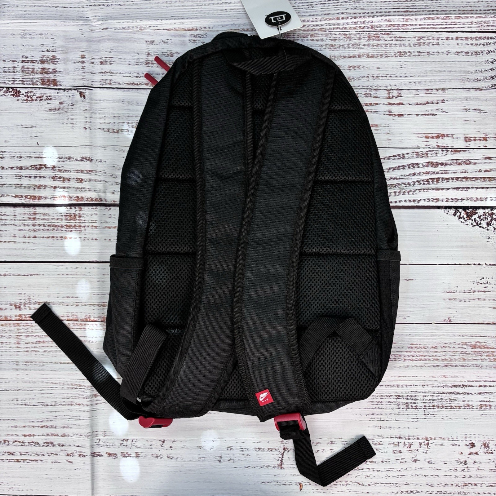 Jordan Mens Backpack Black White Jumpman Logo School Bookbag 9A0505-023 NWT