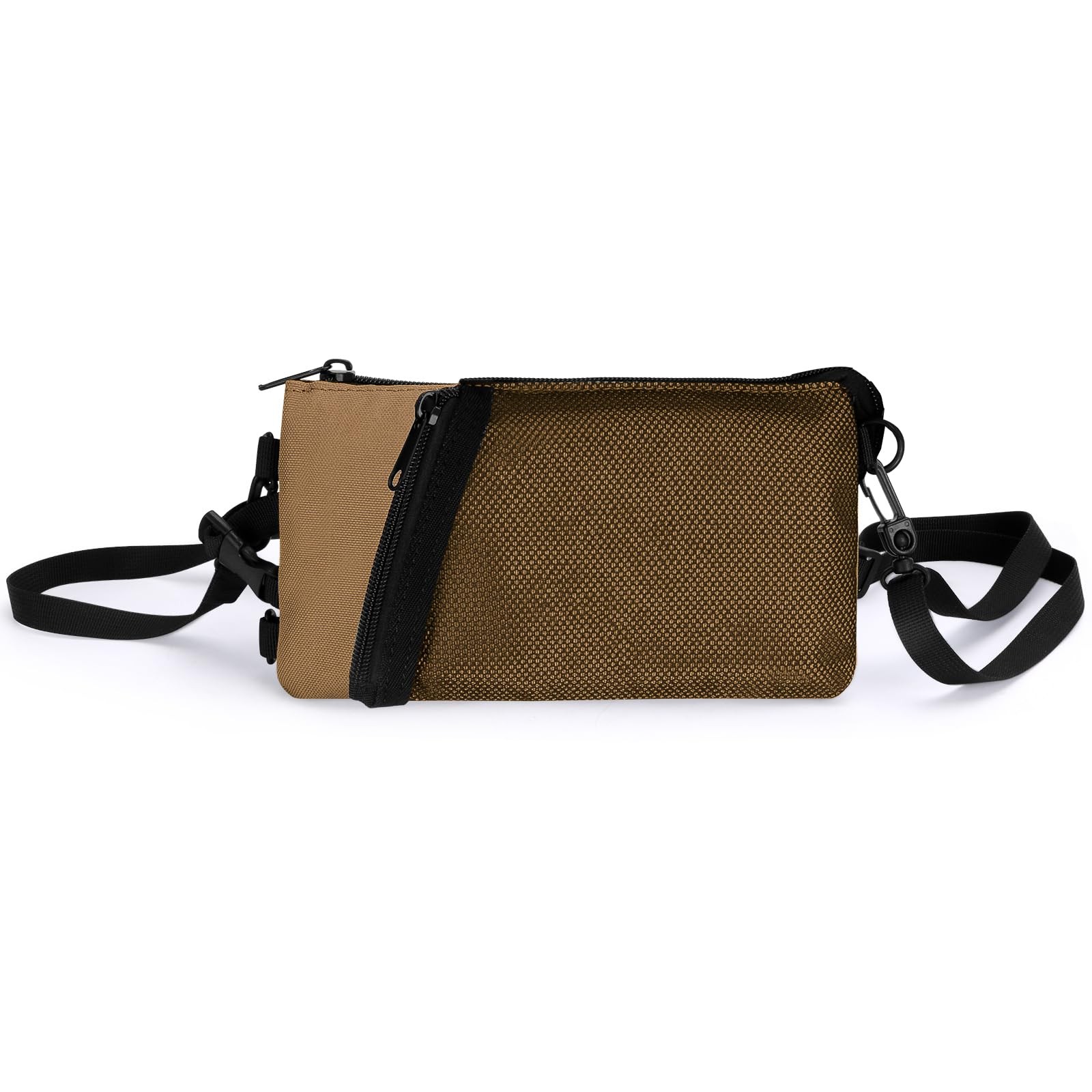 Small Crossbody Bag for Men, Horizontal Cell Pouch Fits up to 6.5″, Slim Slin…