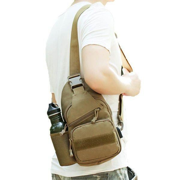 Men Backpack Tactical Sling Shoulder Bag Molle Travel Chest Pack Outdoor Hiking