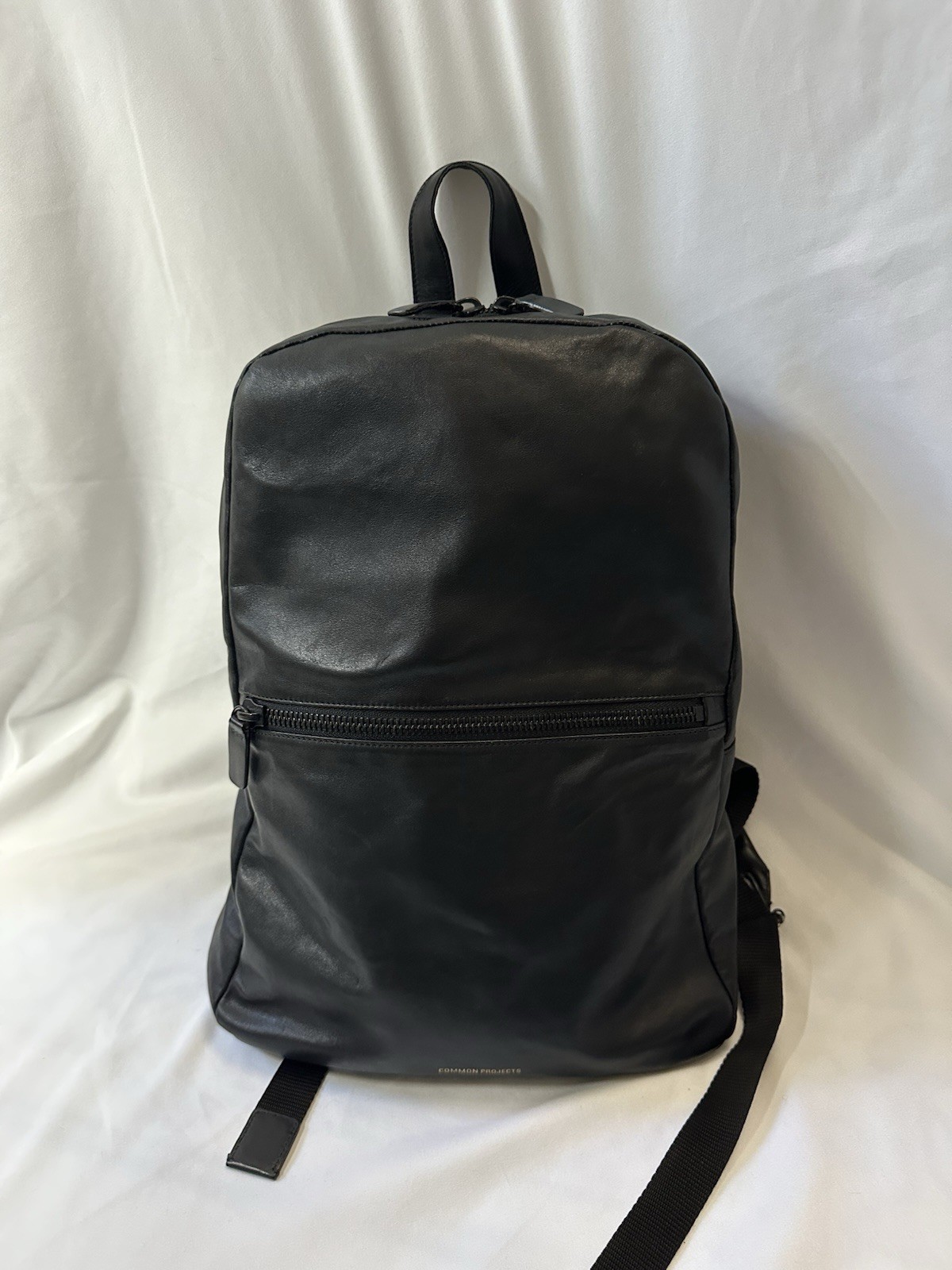 Common Projects Brand Black Leather Backpack Bag – RARE