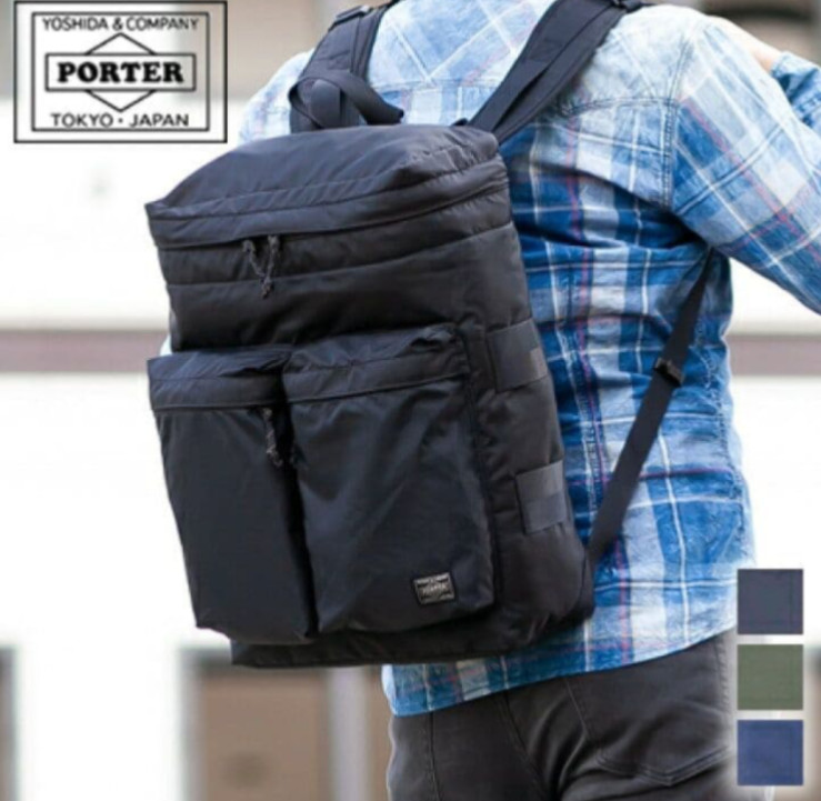 Porter yoshida Force Backpack Navy Made in Japan
