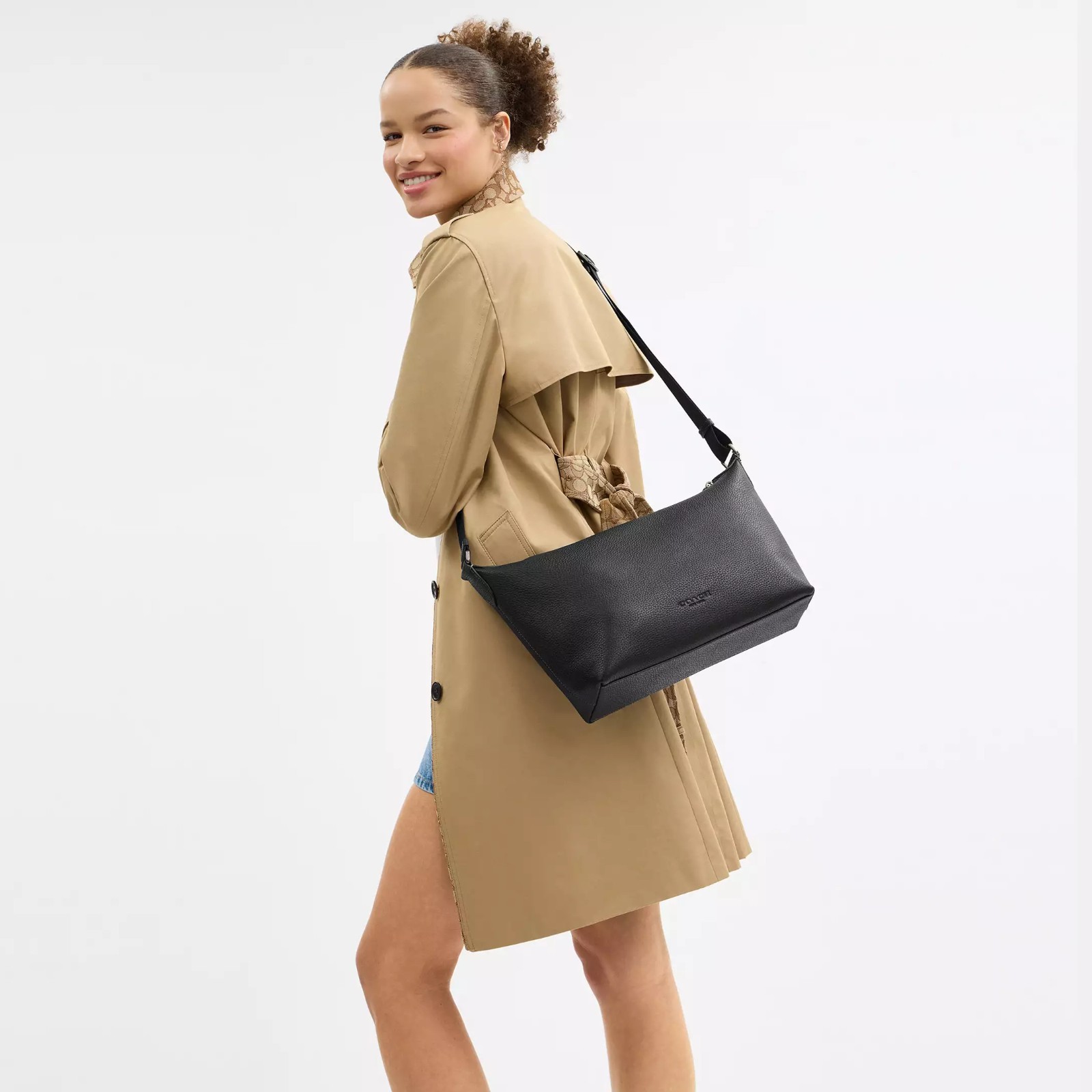 NWT Coach CAJ91 CAJ70 Finn Crossbody Bag In Signature Canvas Leather $398