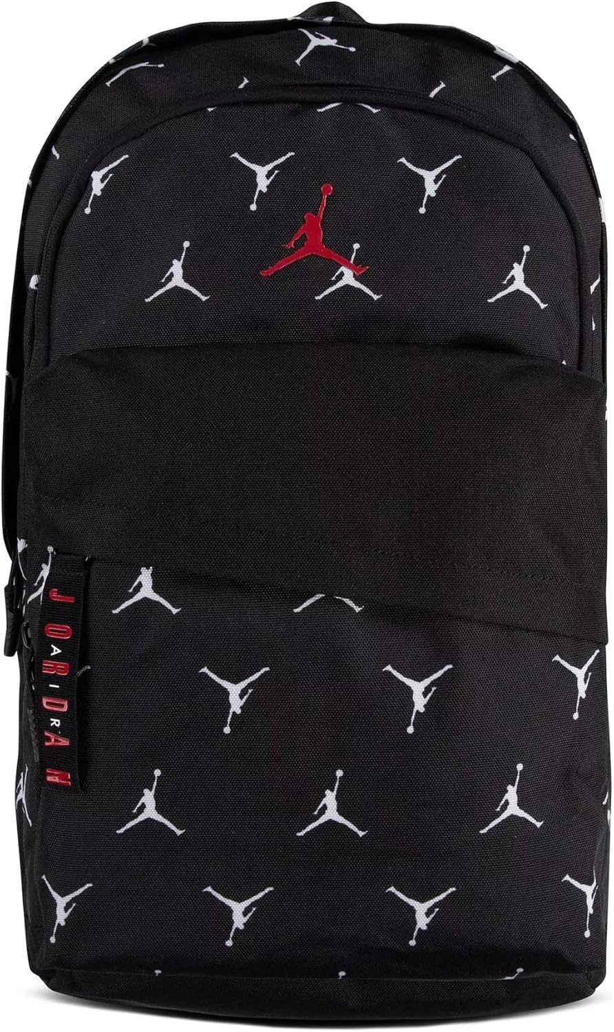 Nike Air Jordan Air Patrol All Over Print Backpack Bag Black 9A0172 W0G New