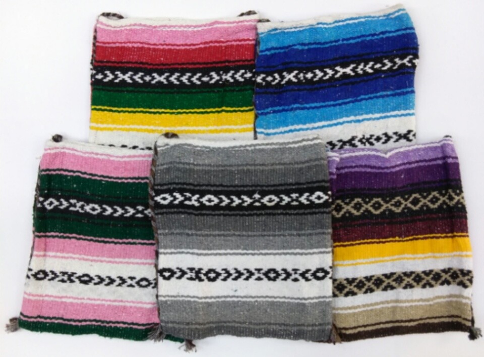 Hippie Baja Messenger Shoulder Bag Beach Rasta Blanket Purse Made in Mexico