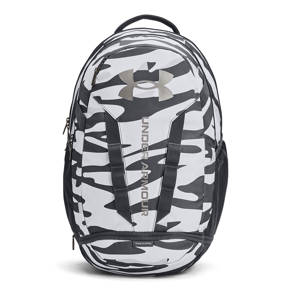 Under Armour 1361176 Men’s UA Hustle 5.0 Backpack, Pitch Gray/Metallic Gold OSFA