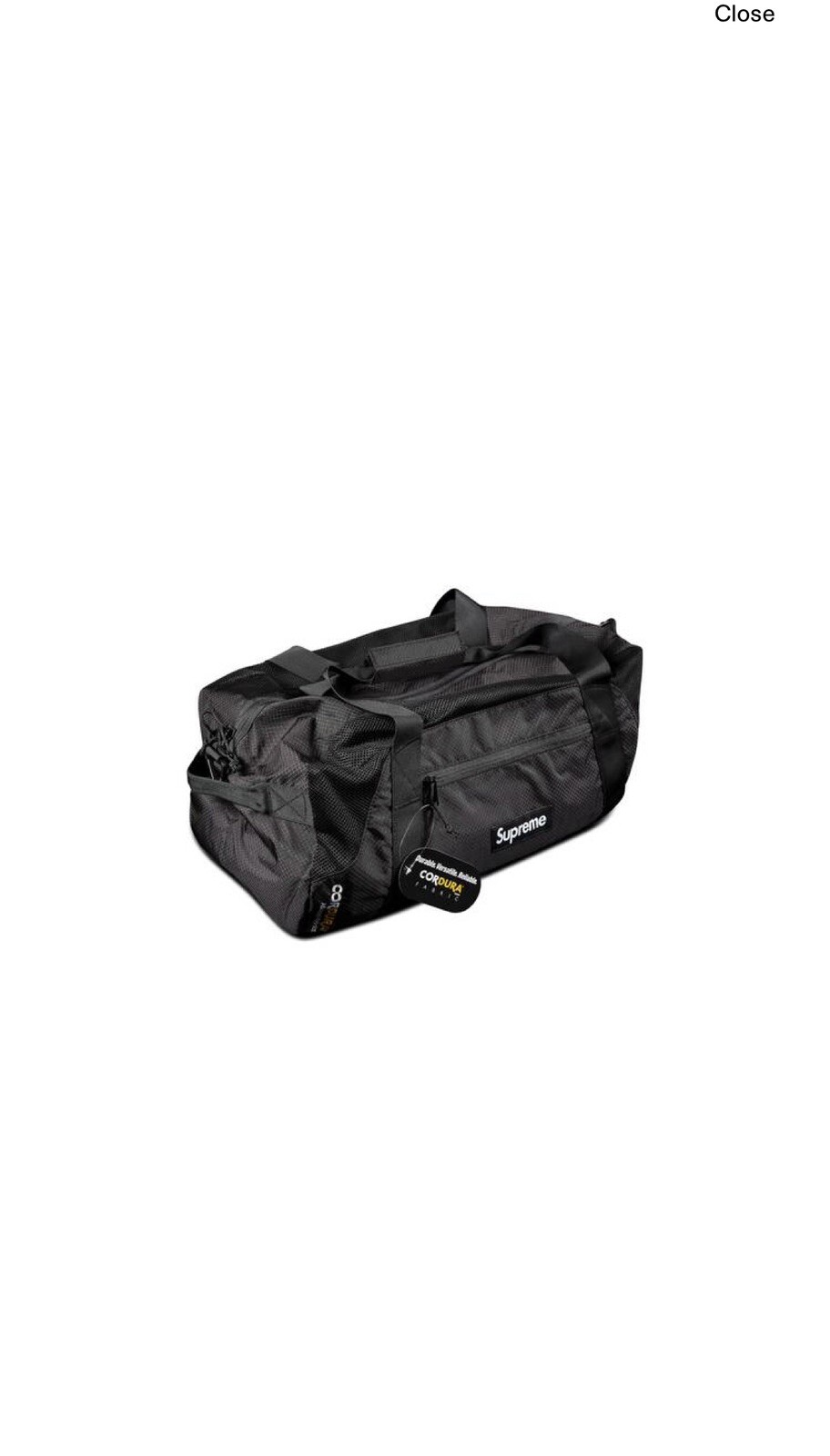 Supreme New York Duffle Bag Black SS22 Brand New!