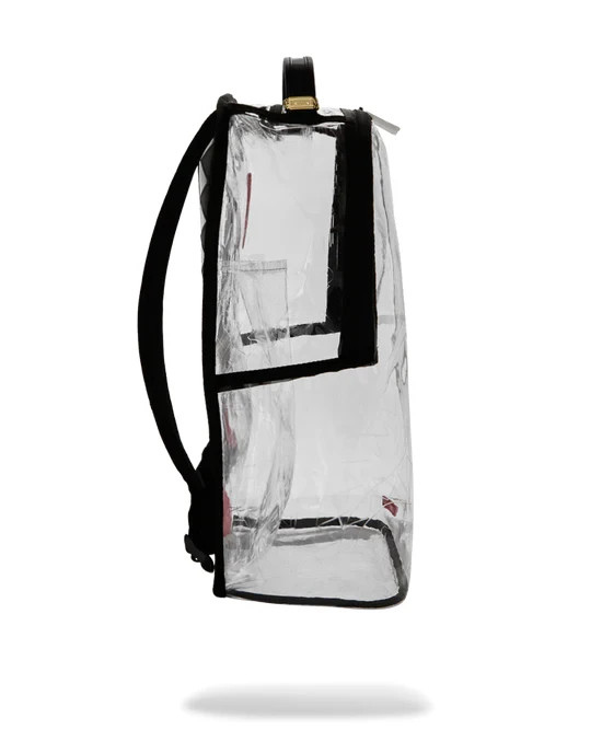 SPRAYGROUND FULLY CLEAR EMBOSSED BOSS BACKPACK B8732 NEW IN BAG W/TAGS