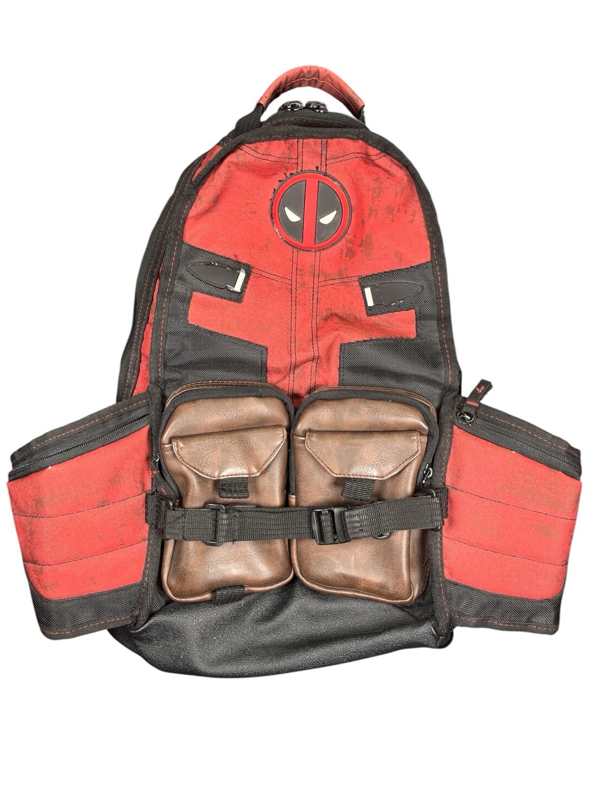 Marvel Comics Deadpool Cosplay Backpack Traveling Bag Laptop Bag Knapsack