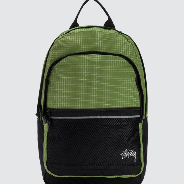 STUSSY RIPSTOCK NYLON BACKPACK GREEN