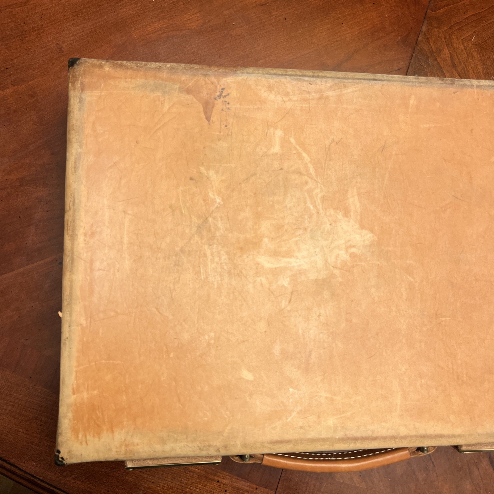 Rare Vintage King Ranch Leather Attaché Case Kingsville TX Briefcase MNL