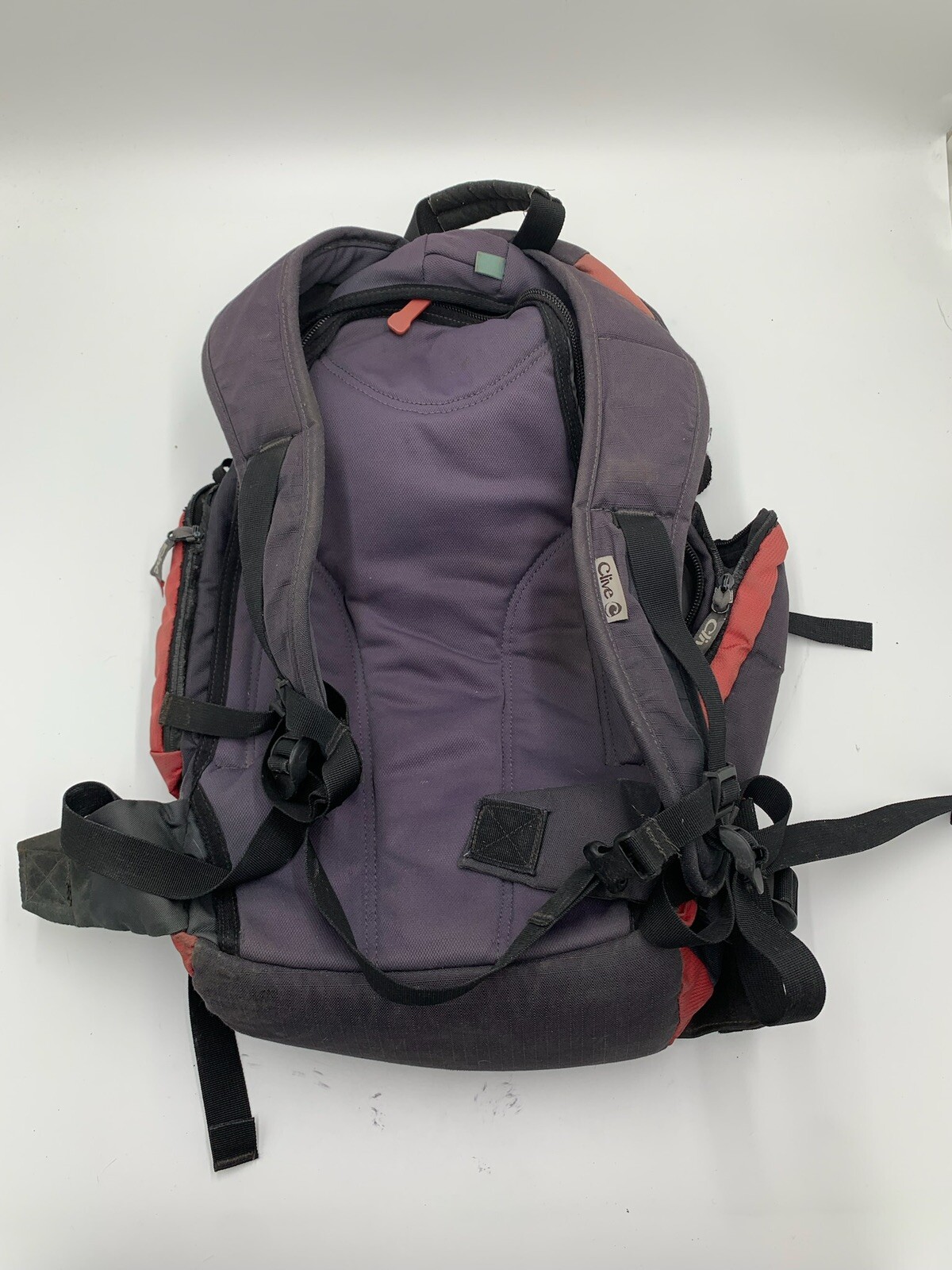 Clive Backpack Black Red Needs Repair