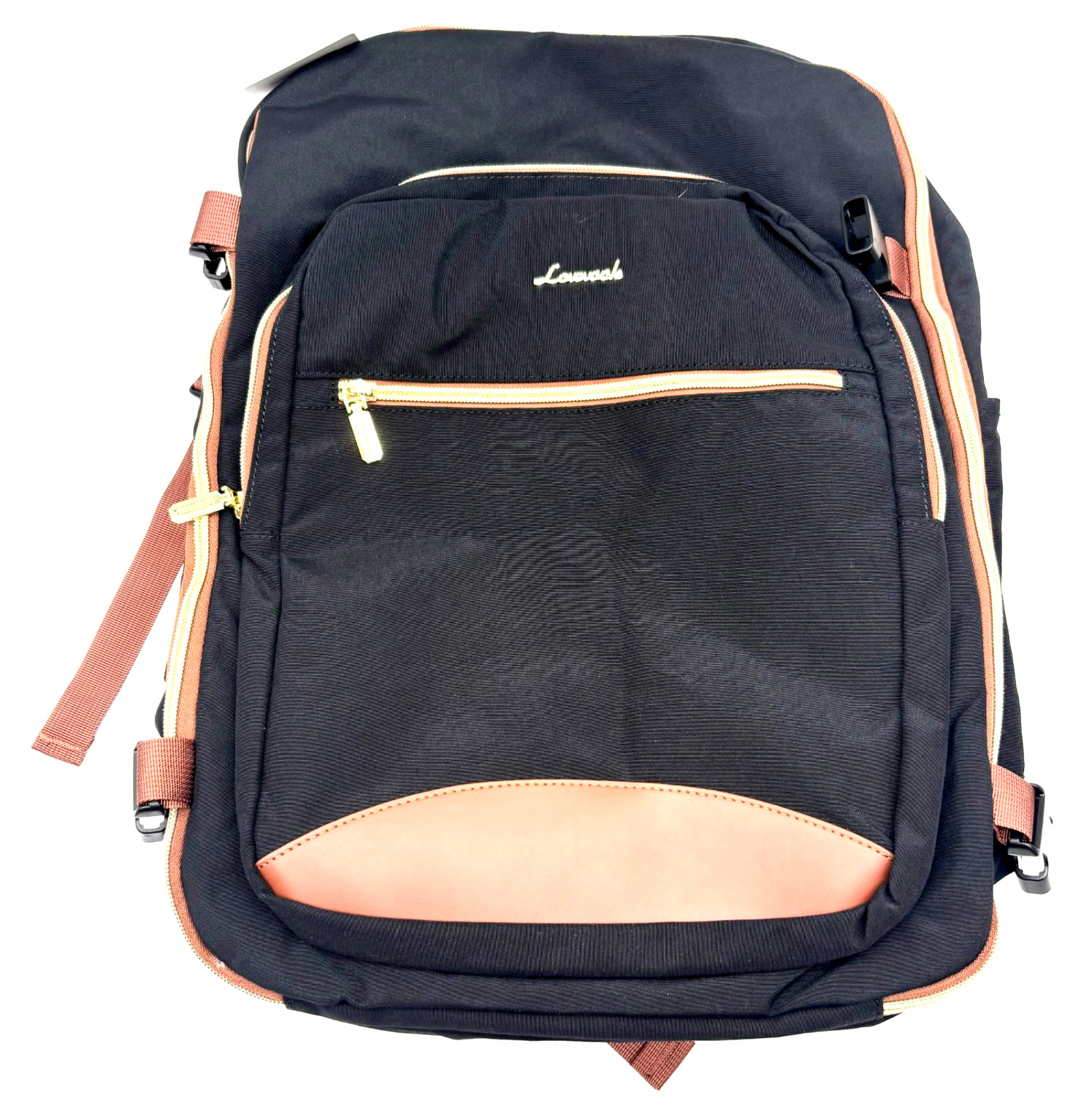 Lovelook Unisex Black Brown Caryy On Travel Backpack Brand New