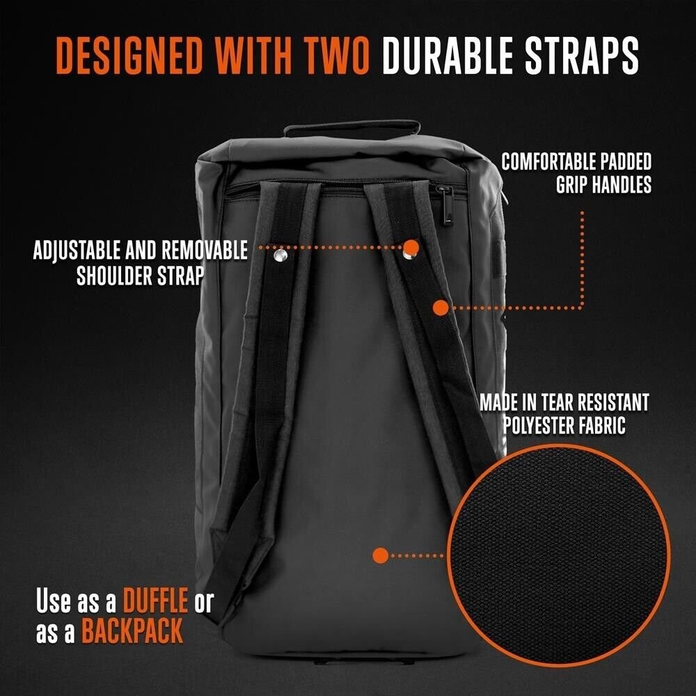 SQUATZ Foldable Overnight Bag-Compartments Unisex Tear Polyester Handle/Strap