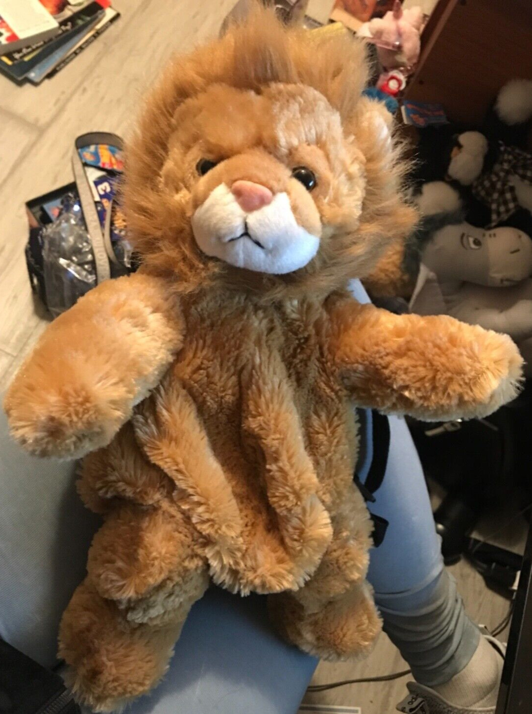 Fiesta Toys Travel Buddy 16” Lion Plush Backpack