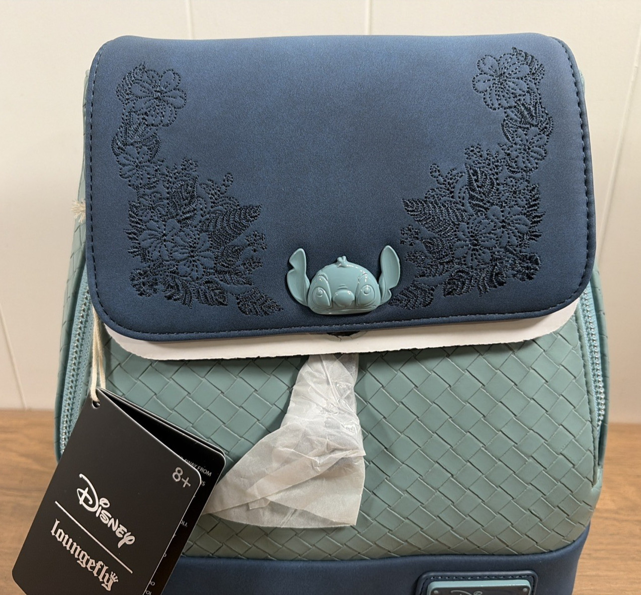 Loungefly Disney Stitch Embroidered Mini Backpack Bag Disney Loungefly New