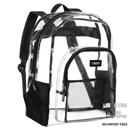 Handy Laundry Clear Backpack Stadium Approved – Heavy Duty Clear Backpack