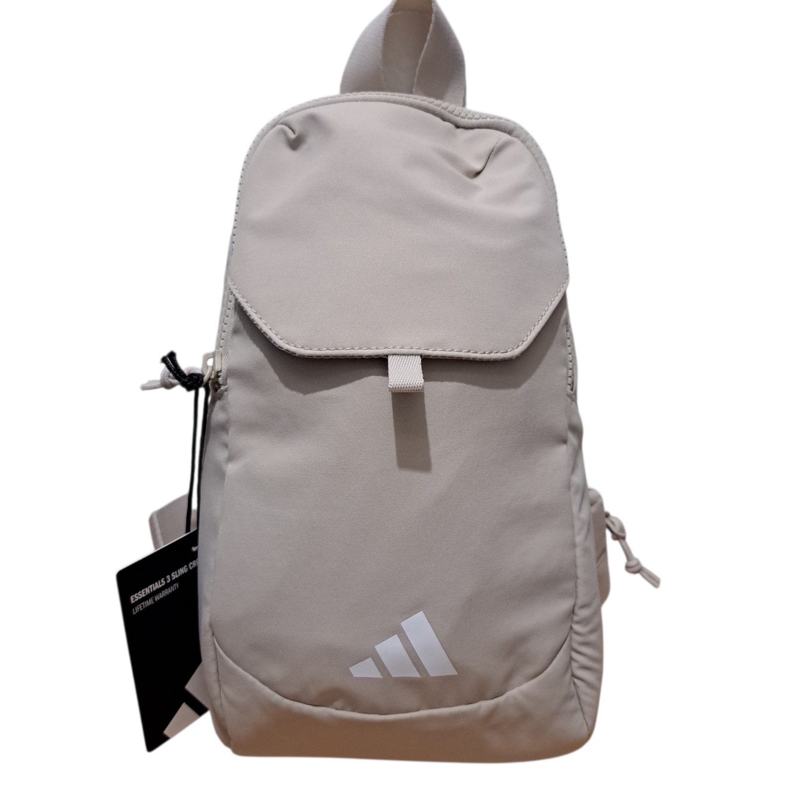 Adidas Essentials 3 Sling Backpack Crossbody One Strap Alumina Grey Cream O/S