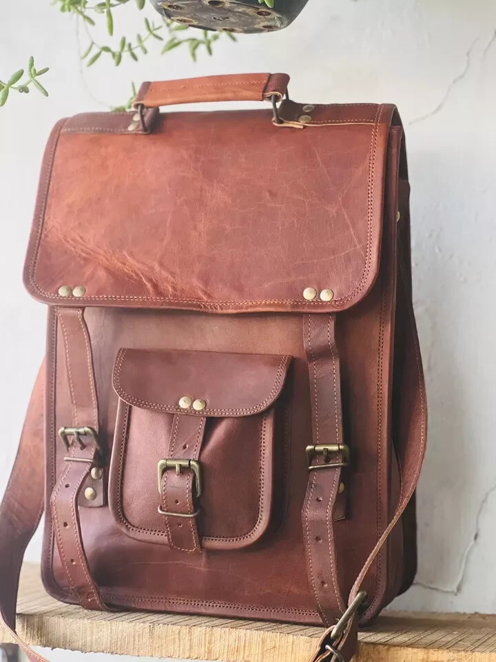 Handmade Men’s Rustic Craft With Class Shoulder Bag Small Cross Body